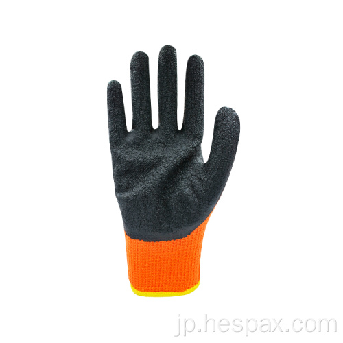 Hespax Industrial Latexコーティング冬の作業手袋の快適さ